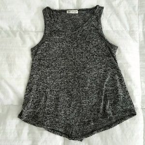 Charcoal Open Back Tank